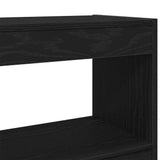 Armadio per Libri Rovere Nero 100 x 30 x 103 cm