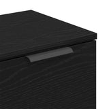 Credenza Rovere Nero 60 x 30 x 70 cm Legno truciolato