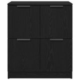 Credenza Rovere Nero 60 x 30 x 70 cm Legno truciolato