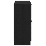 Credenza Rovere Nero 60 x 30 x 70 cm Legno truciolato