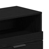 Mobile TV Rovere Nero 150 x 33,5 x 45 cm Legno truciolato