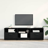 Mobile TV Rovere Nero 150 x 33,5 x 45 cm Legno truciolato