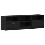 Mobile TV Rovere Nero 150 x 33,5 x 45 cm Legno truciolato