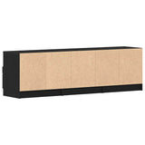 Mobile TV Rovere Nero 150 x 33,5 x 45 cm Legno truciolato