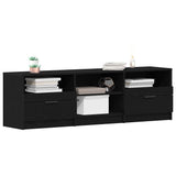 Mobile TV Rovere Nero 150 x 33,5 x 45 cm Legno truciolato
