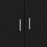 Credenza Rovere Nero 80 x 40 x 75 cm Legno truciolato