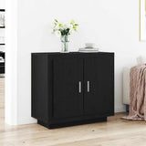 Credenza Rovere Nero 80 x 40 x 75 cm Legno truciolato
