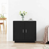 Credenza Rovere Nero 80 x 40 x 75 cm Legno truciolato