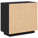 Credenza Rovere Nero 80 x 40 x 75 cm Legno truciolato