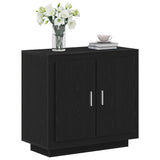 Credenza Rovere Nero 80 x 40 x 75 cm Legno truciolato