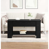 Tavolino da salotto Rovere nero 101 x 49 x 52 cm