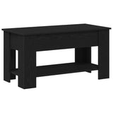 Tavolino da salotto Rovere nero 101 x 49 x 52 cm