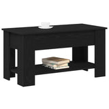 Tavolino da salotto Rovere nero 101 x 49 x 52 cm