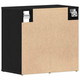 Mobile per scarpe con lo scaffale Rovere Nero 52 x 30 x 50,5 cm