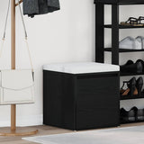 Cassettiera Rovere Nero 40,5 x 40 x 40 cm Legno truciolato