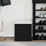 Cassettiera Rovere Nero 40,5 x 40 x 40 cm Legno truciolato