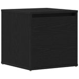Cassettiera Rovere Nero 40,5 x 40 x 40 cm Legno truciolato