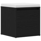Cassettiera Rovere Nero 40,5 x 40 x 40 cm Legno truciolato