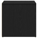 Cassettiera Rovere Nero 40,5 x 40 x 40 cm Legno truciolato