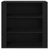 Armadietto a muro Rovere Nero 80 x 33 x 80 cm Legno truciolato