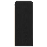 Armadietto a muro Rovere Nero 80 x 33 x 80 cm Legno truciolato