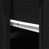 Scrivania Rovere Nero 100 x 49 x 74 cm Legno truciolato