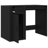 Scrivania Rovere Nero 100 x 49 x 74 cm Legno truciolato