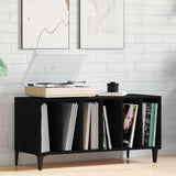 Mobile porta vinili Rovere Nero 100 x 38 x 48 cm