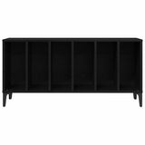 Mobile porta vinili Rovere Nero 100 x 38 x 48 cm