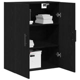 Mobile a muro Rovere Nero 69,5 x 34 x 90 cm Legno truciolato