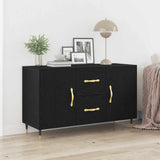 Credenza Rovere Nero 100 x 36 x 60 cm Legno truciolato