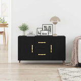 Credenza Rovere Nero 100 x 36 x 60 cm Legno truciolato