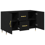 Credenza Rovere Nero 100 x 36 x 60 cm Legno truciolato