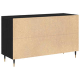 Credenza Rovere Nero 100 x 36 x 60 cm Legno truciolato