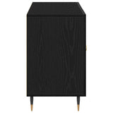 Credenza Rovere Nero 100 x 36 x 60 cm Legno truciolato