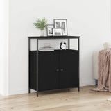 Credenza Rovere nero 70 x 30 x 80 cm Legno truciolato