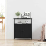 Credenza Rovere nero 70 x 30 x 80 cm Legno truciolato