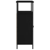 Credenza Rovere nero 70 x 30 x 80 cm Legno truciolato