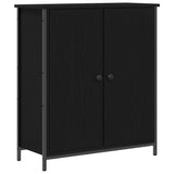 Credenza Rovere Nero 70 x 30 x 80 cm Legno truciolato