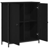 Credenza Rovere Nero 70 x 30 x 80 cm Legno truciolato