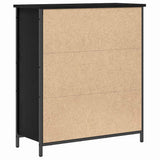 Credenza Rovere Nero 70 x 30 x 80 cm Legno truciolato