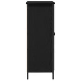 Credenza Rovere Nero 70 x 30 x 80 cm Legno truciolato