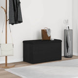 Panchina con contenitore Rovere Nero 82 x 42 x 45 cm