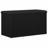 Panchina con contenitore Rovere Nero 82 x 42 x 45 cm