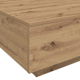 Tavolino da salotto Rovere artigianale 55 x 55 x 31 cm