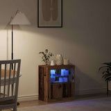 Madia LED Marrone 60,5 x 37 x 67 cm Legno truciolato