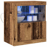 Madia LED Marrone 60,5 x 37 x 67 cm Legno truciolato