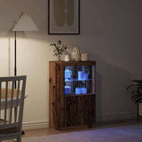 Madia LED Legno vecchio 60,5 x 37 x 100 cm Legno truciolato