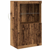 Madia LED Legno vecchio 60,5 x 37 x 100 cm Legno truciolato