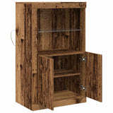 Madia LED Legno vecchio 60,5 x 37 x 100 cm Legno truciolato